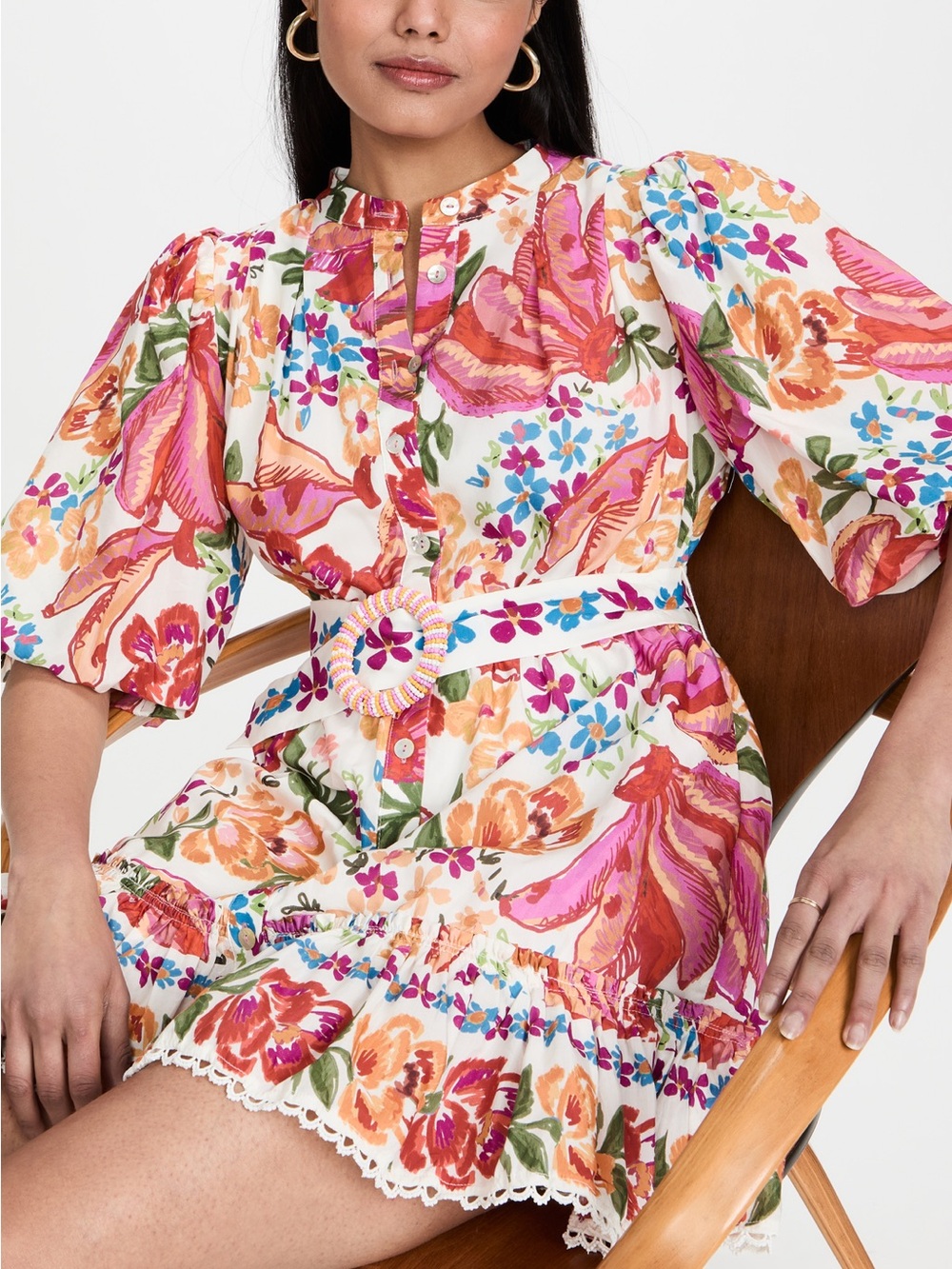 FARM Rio Spring Bananas Mini Dress WITHOUT BELT